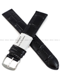 Pasek skórzany do zegarka - Rochet Yaounde 5190601 - 18 mm - Czarny