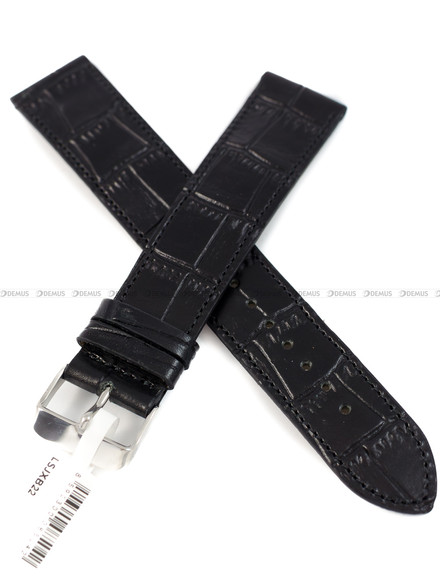 Pasek skórzany do zegarka - LAVVU LSJXB18 - 18 mm - XXL