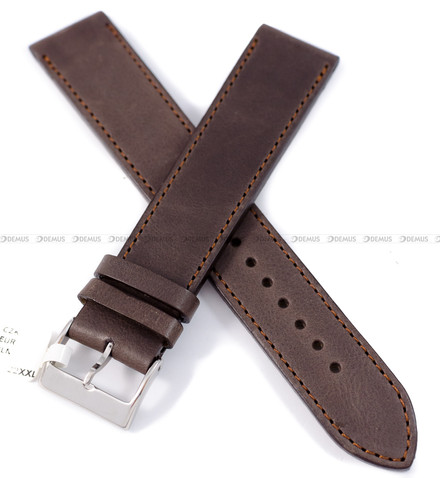 Pasek skórzany do zegarka - LAVVU LSAXC20 - 20 mm - XXL