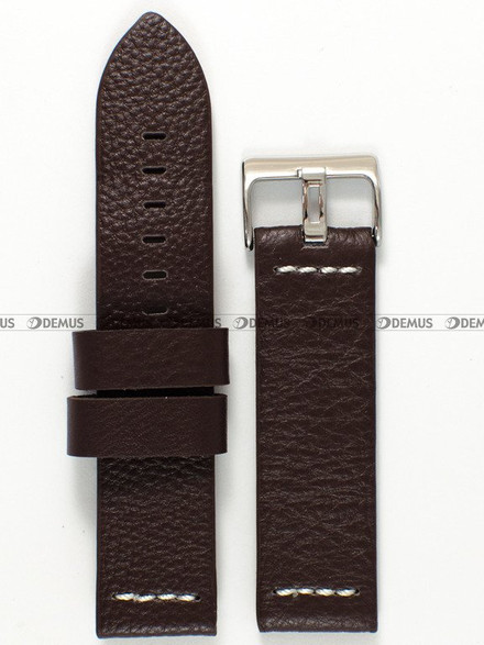 Skórzany pasek do zegarka Pacific W23.24.2, 24 mm, Brązowy