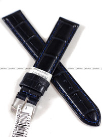 Skórzany pasek do zegarka Morellato A01X2704656062CR18, 18 mm, Granatowy