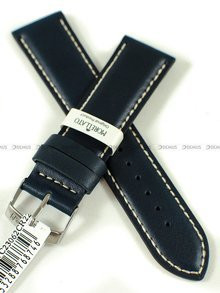 Skórzany pasek do zegarka Morellato A01X4937C23062CR22, 22 mm, Niebieski