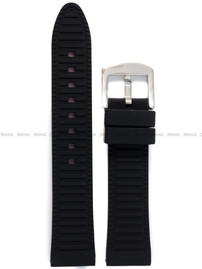 Pasek silikonowy czarny do zegarka Vostok Europe N-1 Rocket NH35A-125A747 - 20 mm