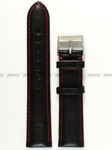 Skórzany pasek do zegarka Tekla PT24.20.1.4, 20 mm, Czarny