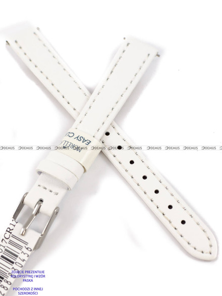 Skórzany pasek do zegarka Morellato A01X5202875017CR10, 10 mm, Biały