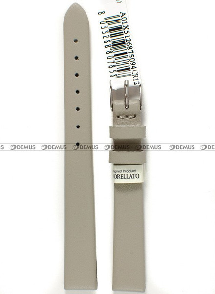 Skórzany pasek do zegarka Morellato A01X5126875094CR12, 12 mm, Szary