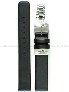Skórzany pasek do zegarka Morellato A01X3076875019CR16, 16 mm, Czarny