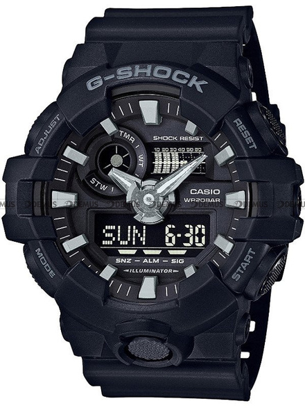 Zegarek Casio G-Shock GA-700-1BER Męski, Kwarcowy, Wskazówkowo-Elektroniczny