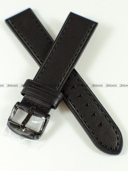 Skórzany pasek do zegarka Sturmanskie Arctic 682, 20 mm, Czarny