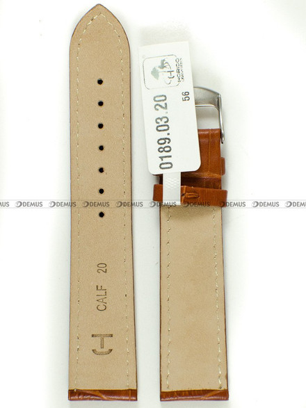 Skórzany pasek do zegarka Horido 0189.03.20S, 20 mm, Brązowy