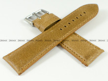 Skórzany pasek do zegarka Tekla PT36.24.3.3, 24 mm, Brązowy