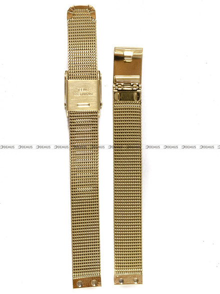 Pozłacana, siateczkowa (mesh) bransoleta do zegarka Obaku V149LGGMG, 10 mm, Złota