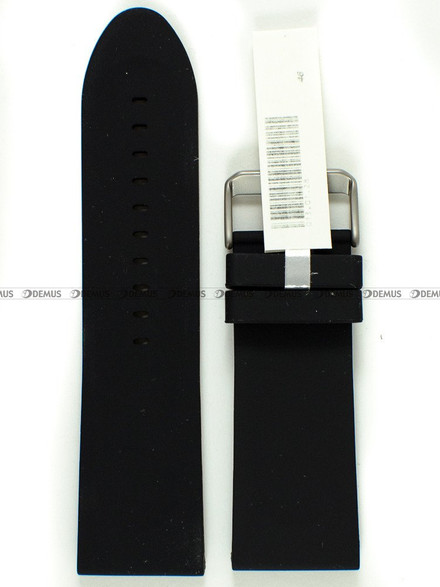 Silikonowy pasek do zegarka Horido 0013.01.28S, 28 mm, Czarny