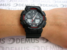 Zegarek Casio G-Shock GA-100-1A4ER Męski, Kwarcowy, Wskazówkowo-Elektroniczny