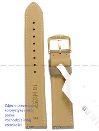 Pasek skórzany z do zegarka - Hirsch Bologna 01802037-1-19 - 19 mm