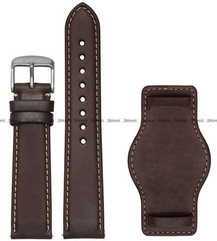 Pasek skórzany z podkładką do zegarka Hanhart 417 ES oraz PIONEER Preventor HD12 39 mm - 20 mm