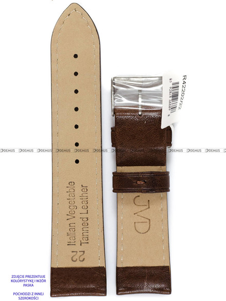 Pasek skórzany do zegarka - JVD R42202/18 - 18 mm