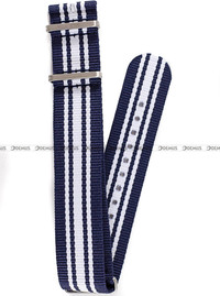 Pasek Nato nylonowy do zegarka Nautica NAPKBN001 - 22 mm - Bez klamerki