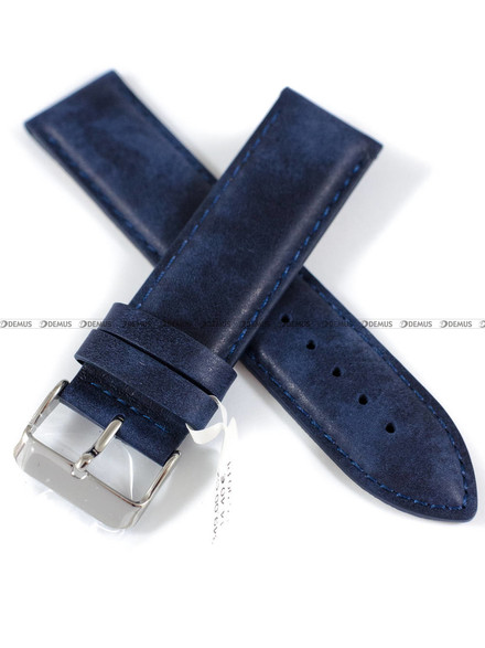 Pasek skórzany wodoodporny do zegarka - JVD R41909/22 - 22 mm