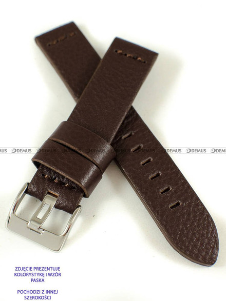 Skórzany pasek do zegarka Pacific W23.26.2.2, 26 mm, Brązowy