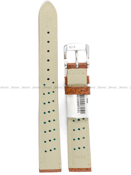 Pasek skórzany do zegarka - Rochet Buffalo 5020404 - 14 mm - Brązowy