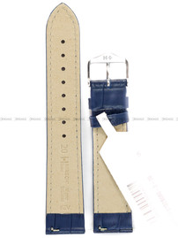 Skórzany pasek do zegarka Hirsch 01028080-2-20, 20 mm, Niebieski