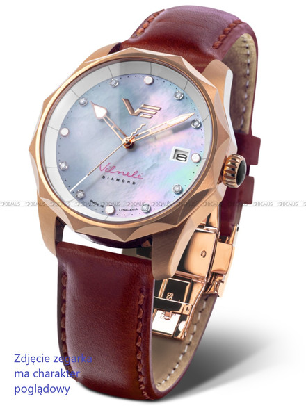 Pasek skórzany do zegarka Vostok Europe Vilnele VS42-125B754 - 20 mm