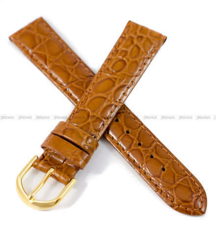 Pasek skórzany do zegarka - Demus PSD4.18.3-G - 18 mm
