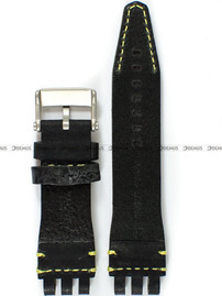 Skórzany pasek do zegarka Vostok Energia H283, 20 mm, Czarny