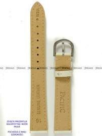 Skórzany pasek do zegarka Pacific W33L.18.71.71, 18 mm, Beżowy