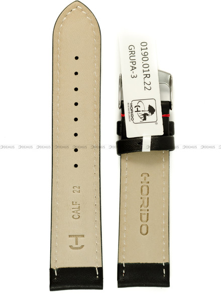 Pasek skórzany do zegarka - Horido 0190.01R.22S - 22 mm