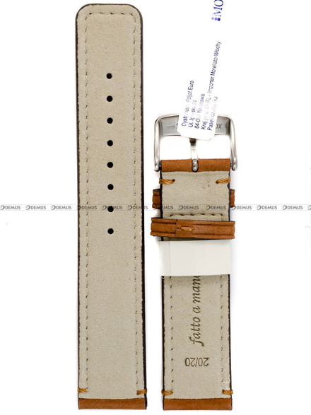 Pasek do zegarka skórzany - Morellato Coubert A01X6021C38041CR20 - 20 mm