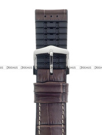 Skórzano-kauczukowy pasek do zegarka Hirsch 0925128010-2-22, 22 mm, Brązowy