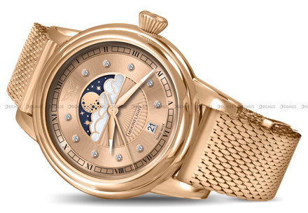 Zegarek Damski Aviator Douglas MoonFlight Diamonds Edition V.1.33.2.383.5