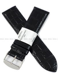 Pasek skórzany do zegarka - Rochet Charleston 5492401ST - 24 mm - Czarny