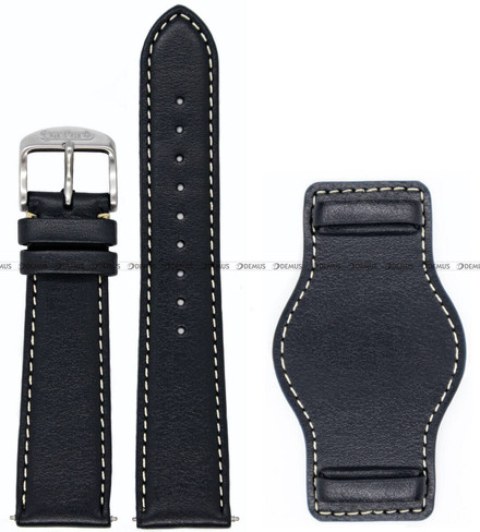 Pasek skórzany z podkładką do zegarka Hanhart 417 ES 42 mm - 21 mm - L