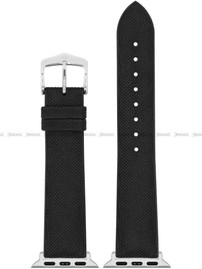Pasek metariałowo-kauczukowy z adapterem do Apple Watch - Hirsch Arne 0925090050AD-2-20 - 20 mm - Zestaw