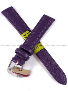 Skórzany pasek do zegarka Diloy P178.14.18, 14 mm, Fioletowy