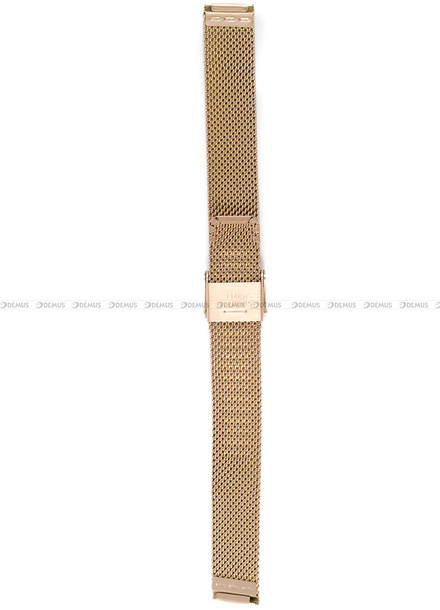 Bransoleta mesh do zegarka - BMRG03.14.Z-SSP - 14 mm - z zabezpieczeniem - różowe złoto