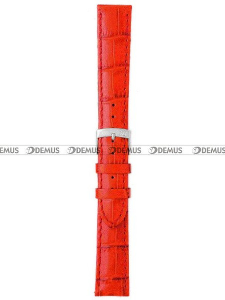 Skórzany pasek do zegarka Morellato A01X2704656083CR20, 20 mm, Czerwony