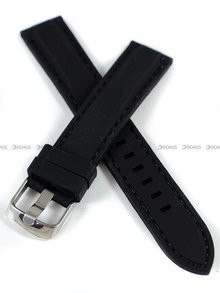 Silikonowy pasek do zegarka Demus PGS3.18.1.1, 18 mm, Czarny