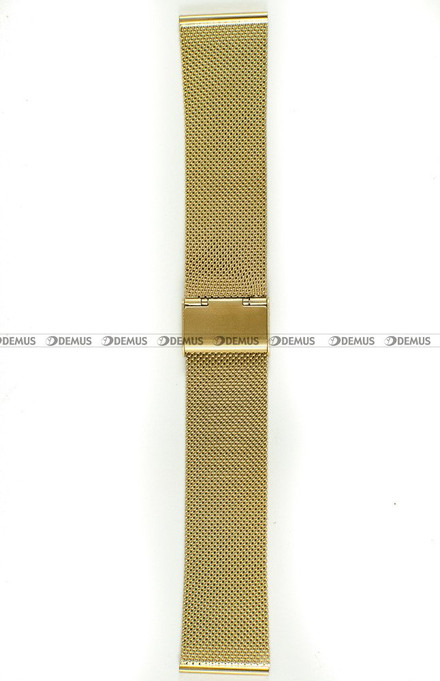 Pozłacana, siateczkowa (mesh) bransoleta do zegarka Chermond BRG3-24, 24 mm, Złota