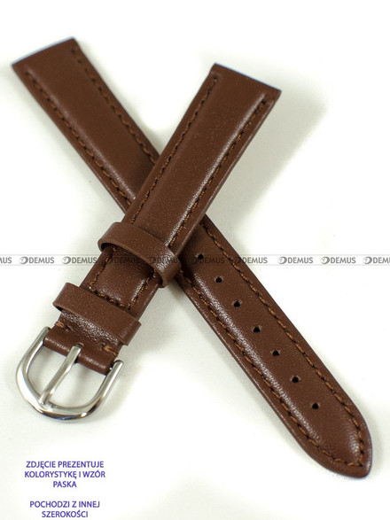 Skórzany pasek do zegarka Pacific W33L.12.2.2, 12 mm, Brązowy