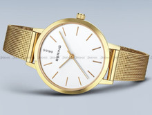 Bering Classic 13434-334-GWP Zegarek Damski - Naszyjnik wysadzany kryształkami w zestawie