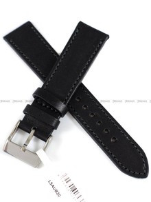 Skórzany pasek do zegarka LAVVU LSAUB20, 20 mm, Czarny