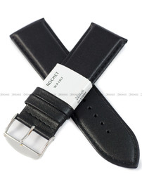 Pasek skórzany do zegarka - Rochet Neptune 7232601 - 26 mm - Czarny