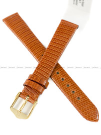 Pasek skórzany z jaszczurki do zegarka - Hirsch Lizard 01866170-1-14 - 14 mm