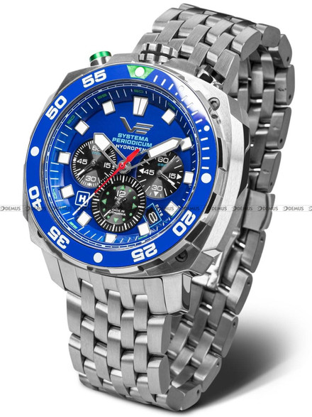 Zegarek Męski Vostok Europe Systema Periodicum Hydrogen VK67-650A720B - Zestaw