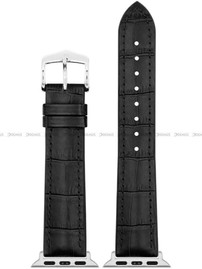 Pasek skórzano-kauczukowy z adapterem do Apple Watch - Hirsch Paul 0925028050AD-2-22 - 22 mm - Zestaw