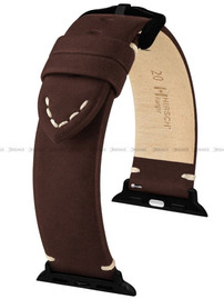 Pasek skórzany z adapterem do Apple Watch - Hirsch Ranger 05402010AD-5-20 - 20 mm - Zestaw